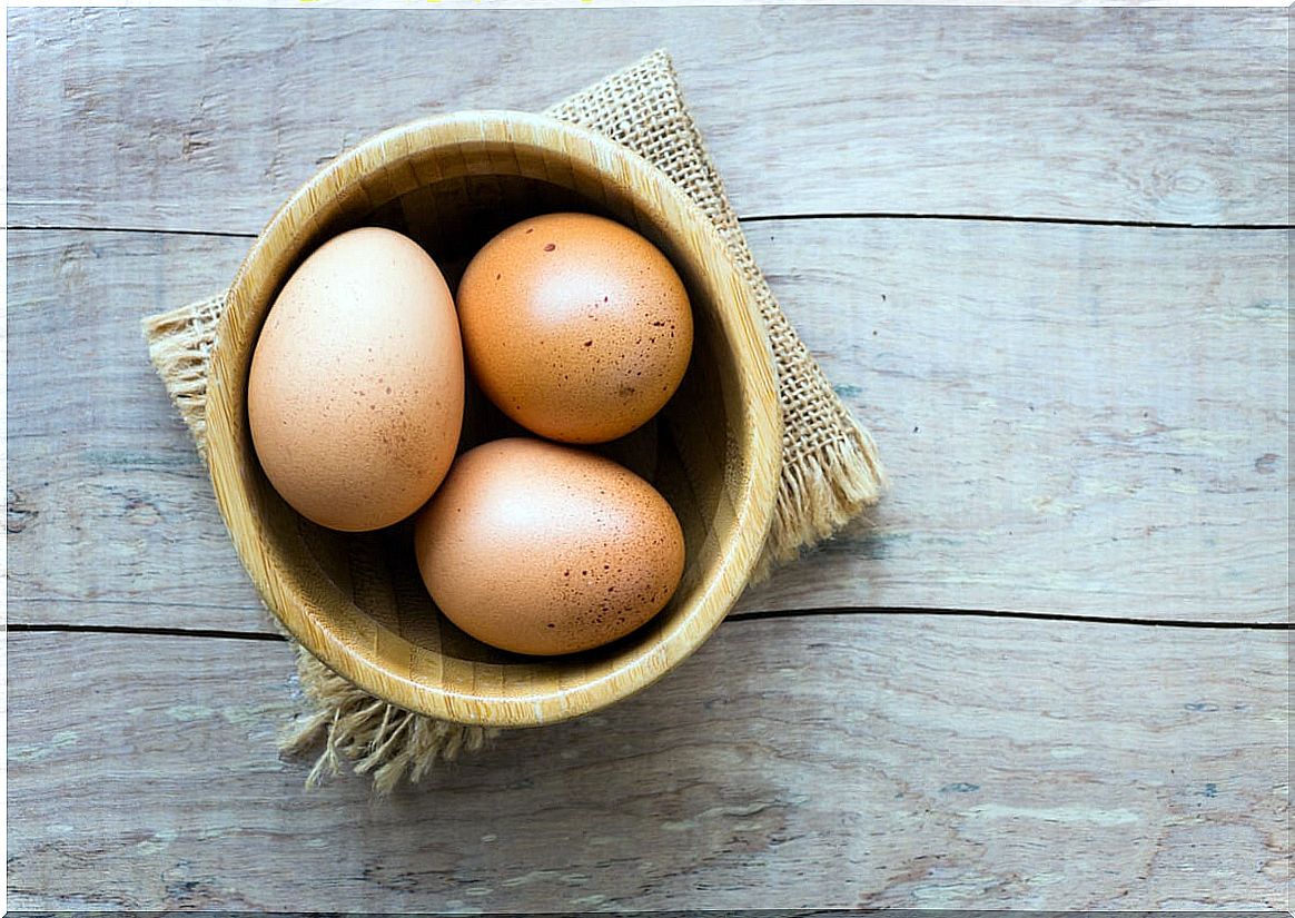 Eggs as substitutes for baking powder.