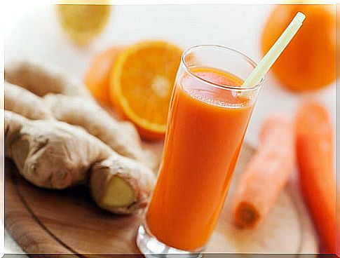 Carrot and ginger juice