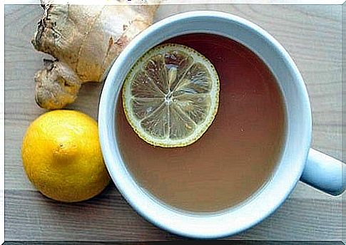 infusion of ginger and lemon to strengthen the immune system