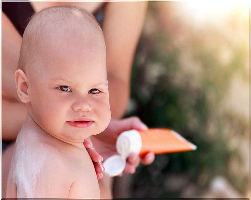 Sunscreen in babies