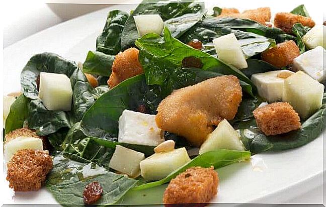 Spinach salad