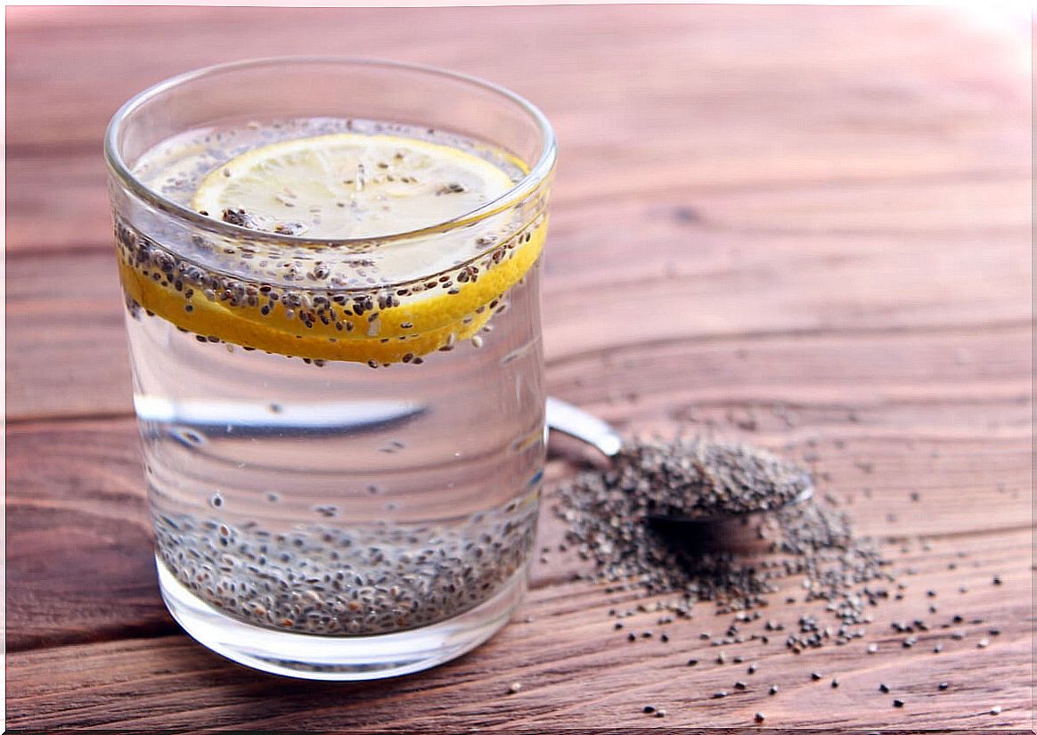 Chia water.