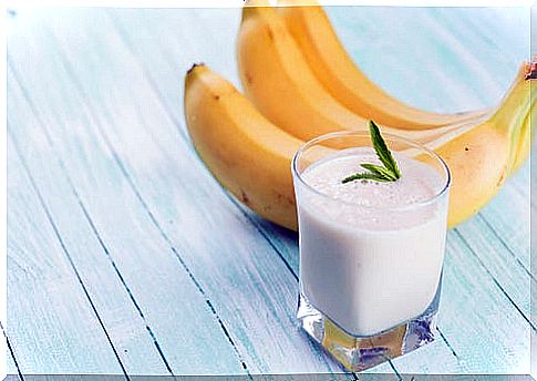 Banana smoothie.