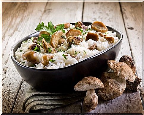 Mushroom Risotto.